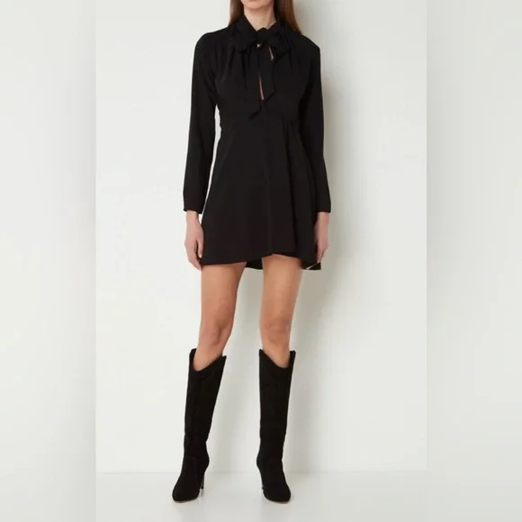 The Kooples Black Long Sleeve Dress NWT - Picture 4 of 6